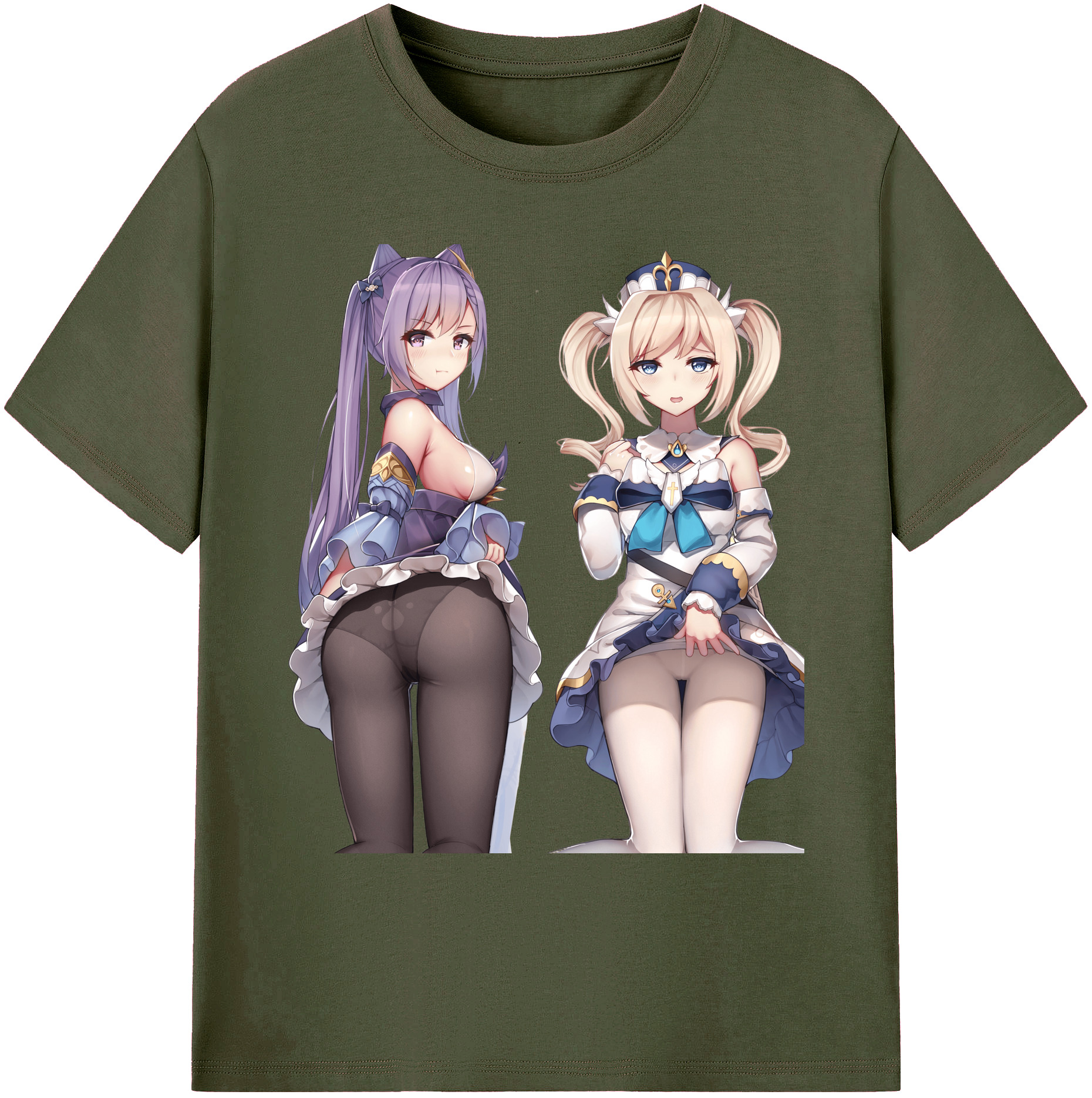 げんし神 刻晴 こくせい genshin Kokusei 綿100％ メンズ半袖Tシャツ｜肌触りやわらか＆通気性